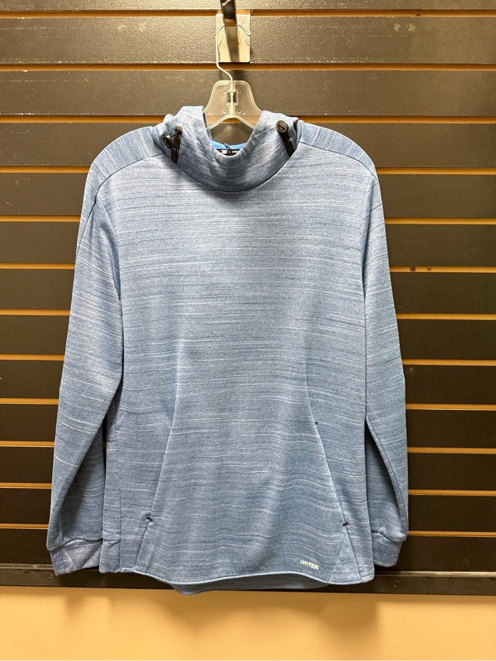 Tek Gear DryTek Blue Cowl Neck Pullover Sweatshirt Size M